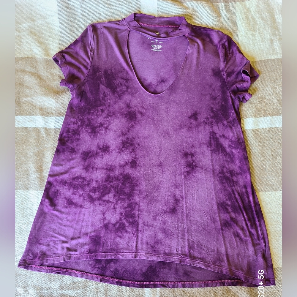 Purple Tie-Dye Women's Top